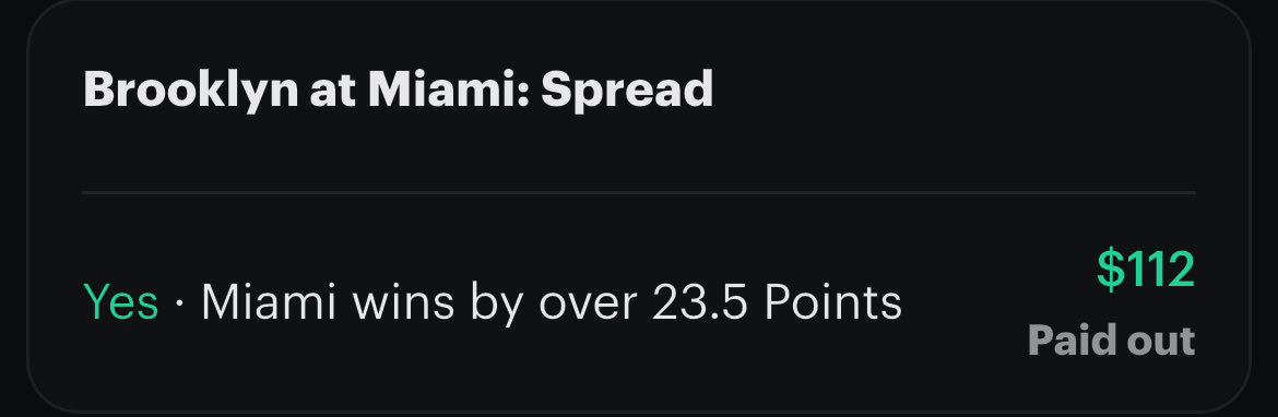 CASH THE +350 💰 

When in doubt 🔨 a blowout 😉 

Signup and tail here 👇 

kalshi.com/sign-up?referr…

Let’s do it again tomorrow! 

💰RT &amp; FOLLOW - $50 GIVEAWAY💰