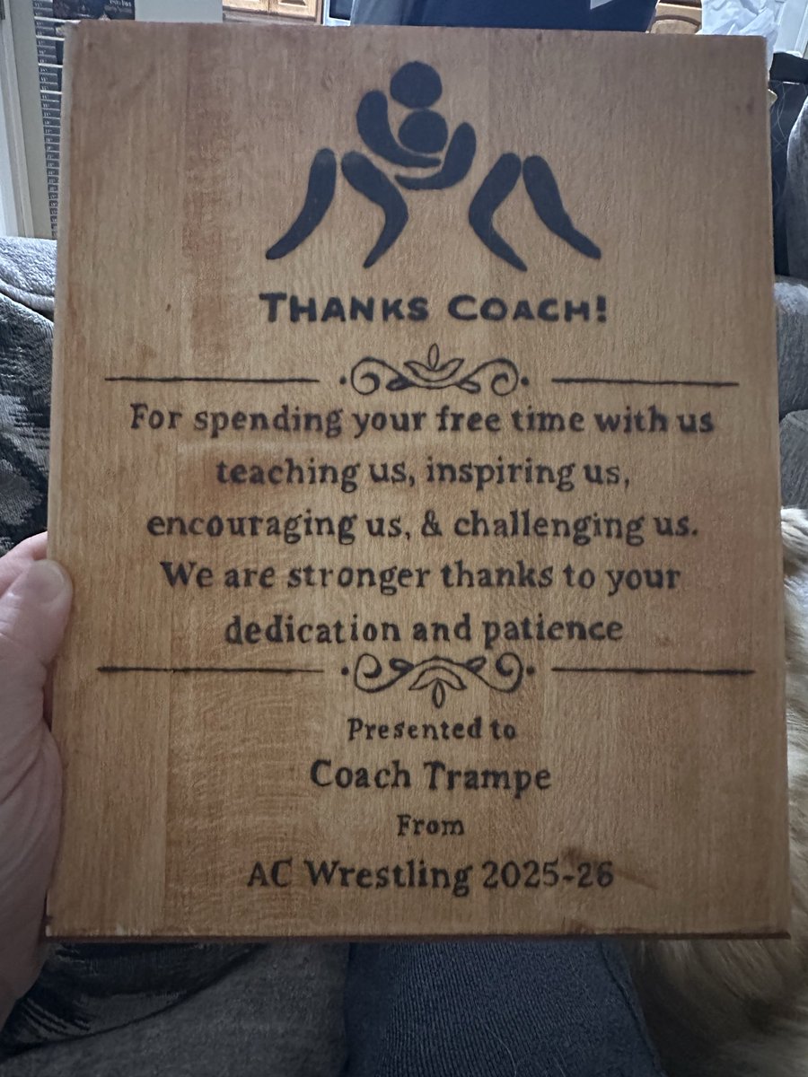 TraceyTrampe's tweet photo. This group of boys, this group of wrestling parents, these coaches…they are something special. Tonight was a night to remember. 🥰🥹💕 https://t.co/oVf5Cs497L