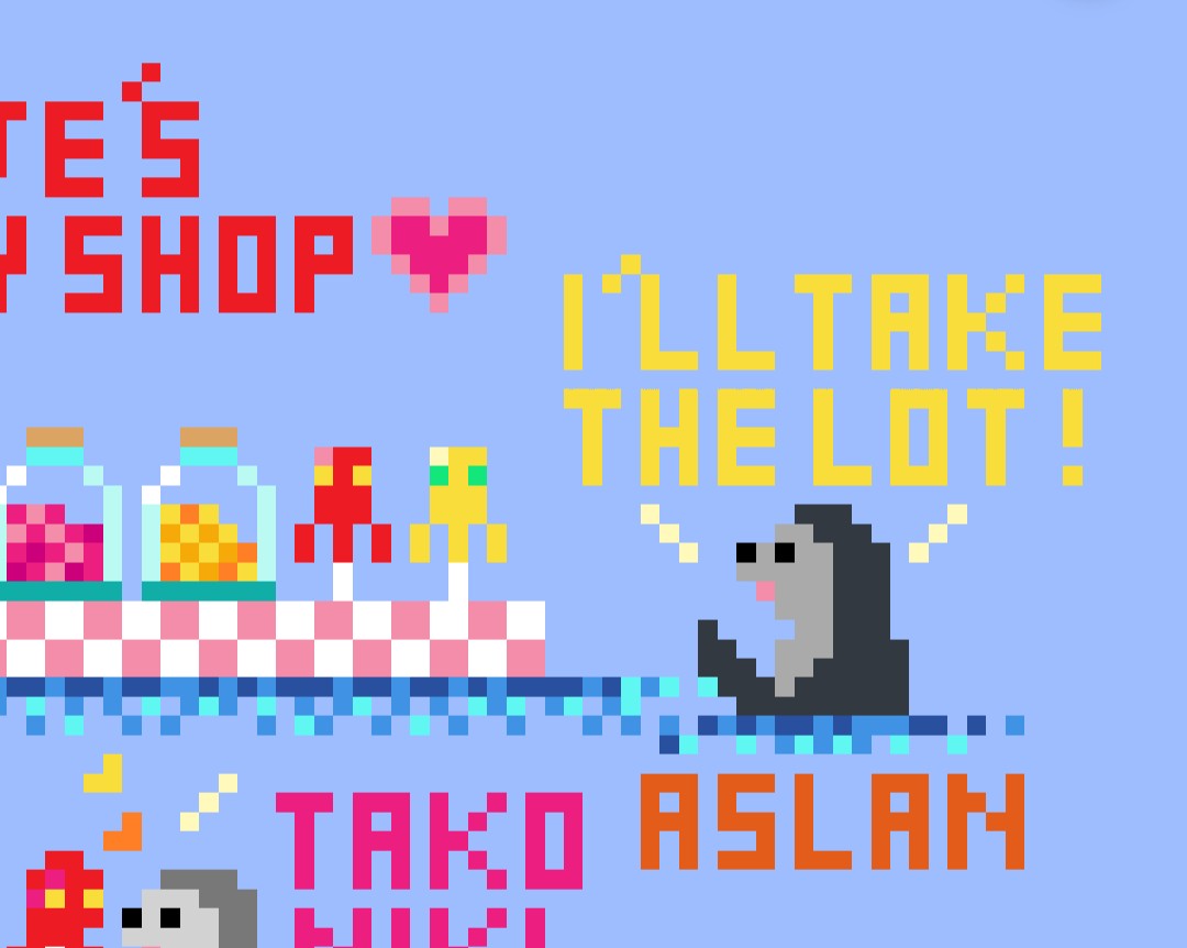 silverchicory's tweet photo. Doropje's candy shop🍬🍭

Peparnoot is looking at her💕
Chabashira bought black drops.
"What flavor is this?"
Yuito bought Takoniki candy!🐙

Aslan, are you serious?! 😂
#seal
#zeehondencentrum
#アザラシ幼稚園 https://t.co/1HSfTxrttW