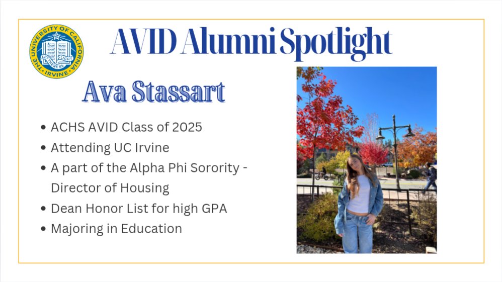 ACHS AVID tweet media