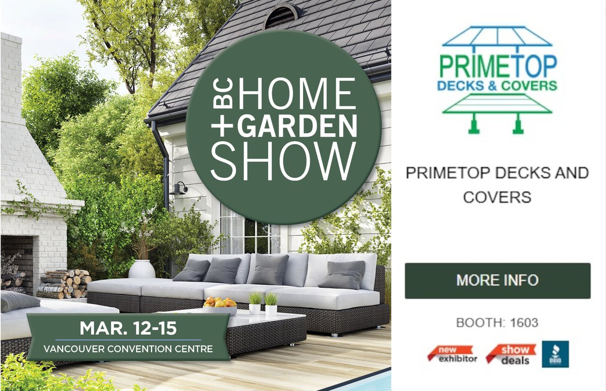 PrimetopC's tweet photo. 🏡 Planning a renovation for your dream home? We wanted to let you know we'll be exhibitors at the BC Home + Garden Show. Come visit us at booth #1603 and talk to us about all your home project needs. Don’t miss it! See you there!
#VANHomeShow #YVRHomeShow https://t.co/RWCkXF53lt