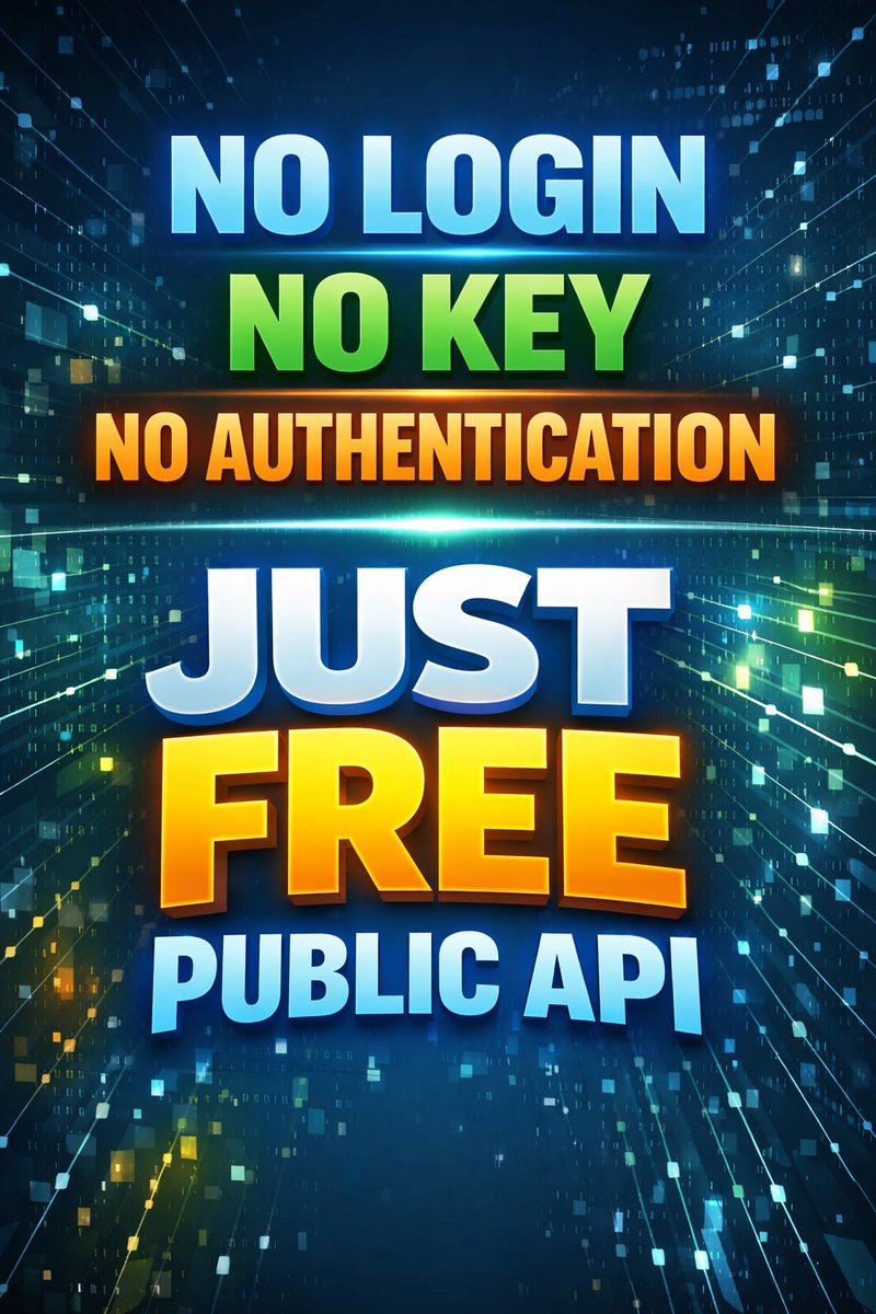okwudilionyido's tweet image. Most free APIs say “free”…

Then you:

– Create account
– Verify email
– Generate API key
– Hit rate limits

CNG API is different.

No login. No key. No auth.

Just fetch and build.

That’s how learning should be. 🚀

#WebDeveloper #FrontendDeveloper #CodingLife #TechNigeria
