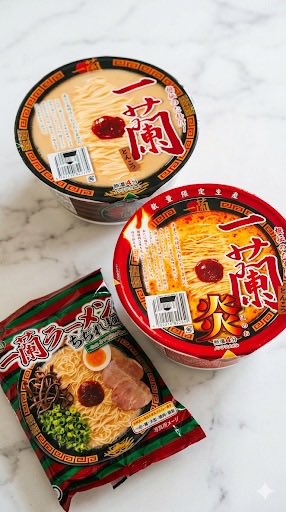 脳汁ブシャー出るラーメン。カップ500円、袋麺400円でも躊躇なく買えるの凄い。お店で食べたらトッピングフルで食べたくなるので、ある意味地元には来ないでほしい。#一蘭