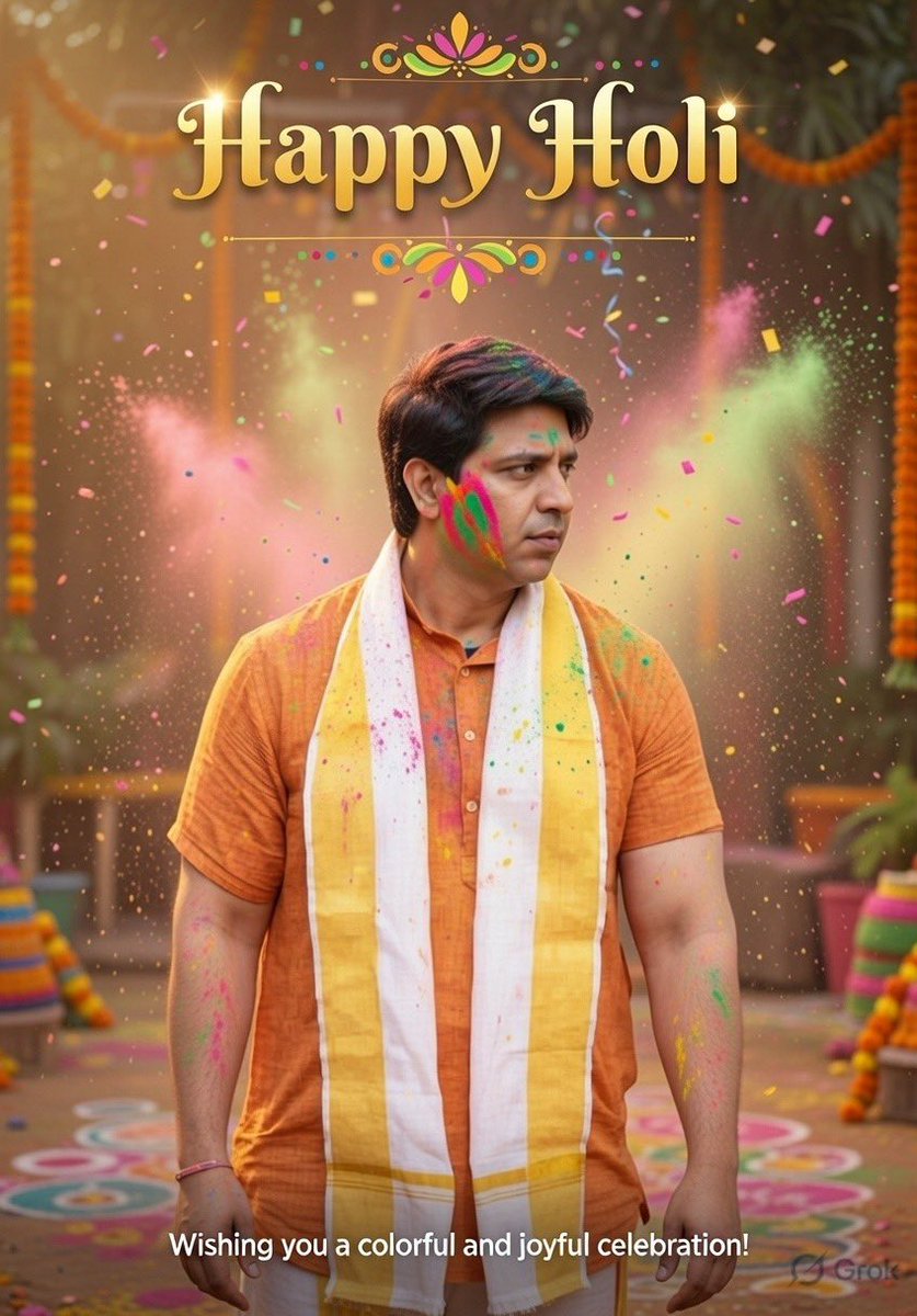 रंगों के इस खूबसूरत त्योहार Holi के पावन अवसर पर आपको हार्दिक शुभकामनाएँ! 

Happy Holi to all!