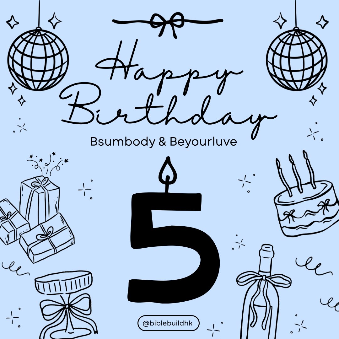 Celebrating another wonderful year and wishing all the Bsumbody🖤 and Beyourluve💙 a very happy birthday. Hope you all will continue to support our boys—your support means the world! 🖤💙 

#buildjakapan #beyourluve 
#biblewichapas #bsumbody