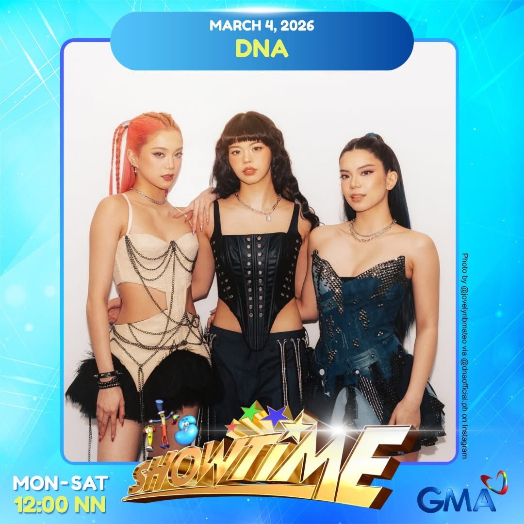 dnadiaries's tweet photo. Madlang People, abangan ang P-pop group na DNA ngayong Miyerkules sa #ItsShowtime! 🌟

DNA BINGO
#ShowtimeVeryMarch

GMA Network | FB https://t.co/DOdO9f32k2