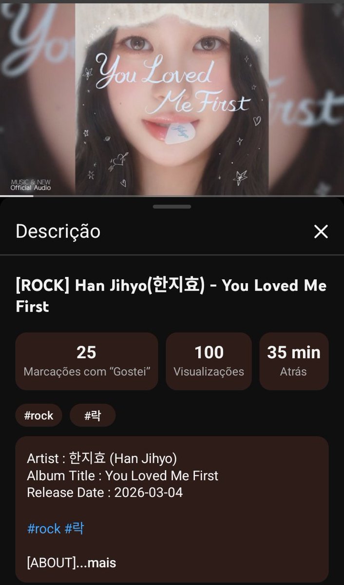 M_fearnot's tweet photo. Vamos aumentar essas visualizações 

#You_Loved_Me_First #YouLovedMeFirst
#한지효 #Han_ji_hyo https://t.co/18nuKGQnDU