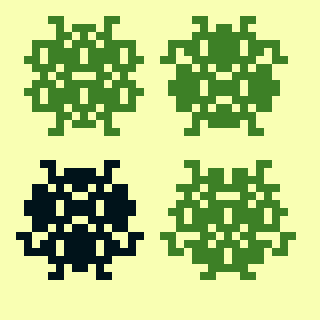Kar4mastu's tweet photo. 適当な模様を作って重ねたら虫が生まれた！！
#pixcel https://t.co/4RcAylx78j