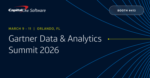 findnitinjain's tweet photo. Headed to #GartnerDA 2026? Look for Capital One Software at booth #413. The team will be showcasing the data tools we’ve built to power next-gen AI initiatives. https://t.co/iqsM70trn5 https://t.co/EH46768ynF