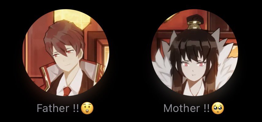 // my parents’ relationship is so healthy i made them match.