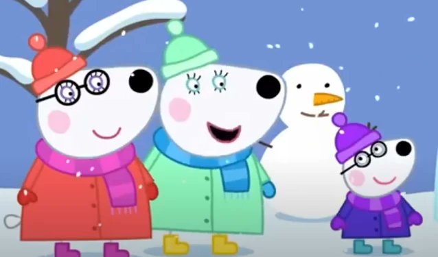 Ya se acabó la 1 y 2 parte del audífono de George 
Ahora sigue la 1 y parte del abuelo cerdito en el hospital 
Mañana y jueves 
En Peppa pig  
Y el viernes es cumpleaños de Penny osa polar mi favorita