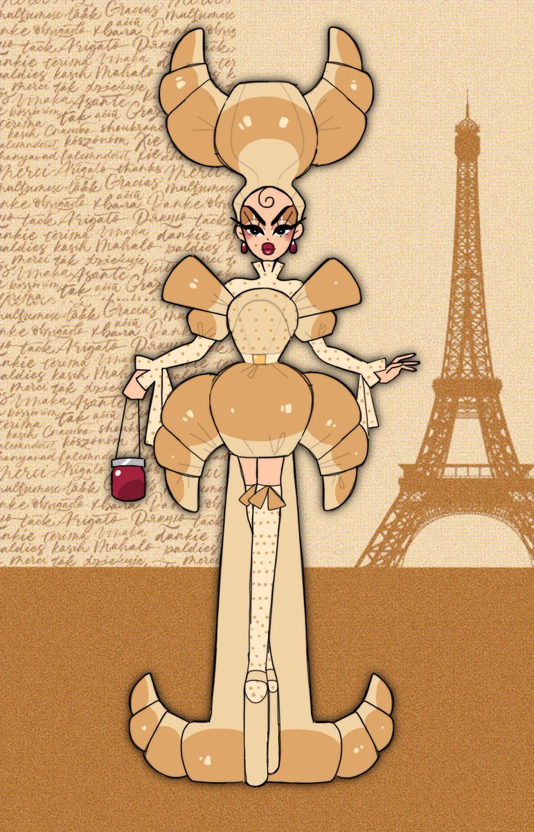 LemonBeLike's tweet photo. RuPaul’s Drag Race Season 18 Lookbook
L12: Beige Against The Machine 🥐 
.
.
#dragrace https://t.co/VVFCLOijz4