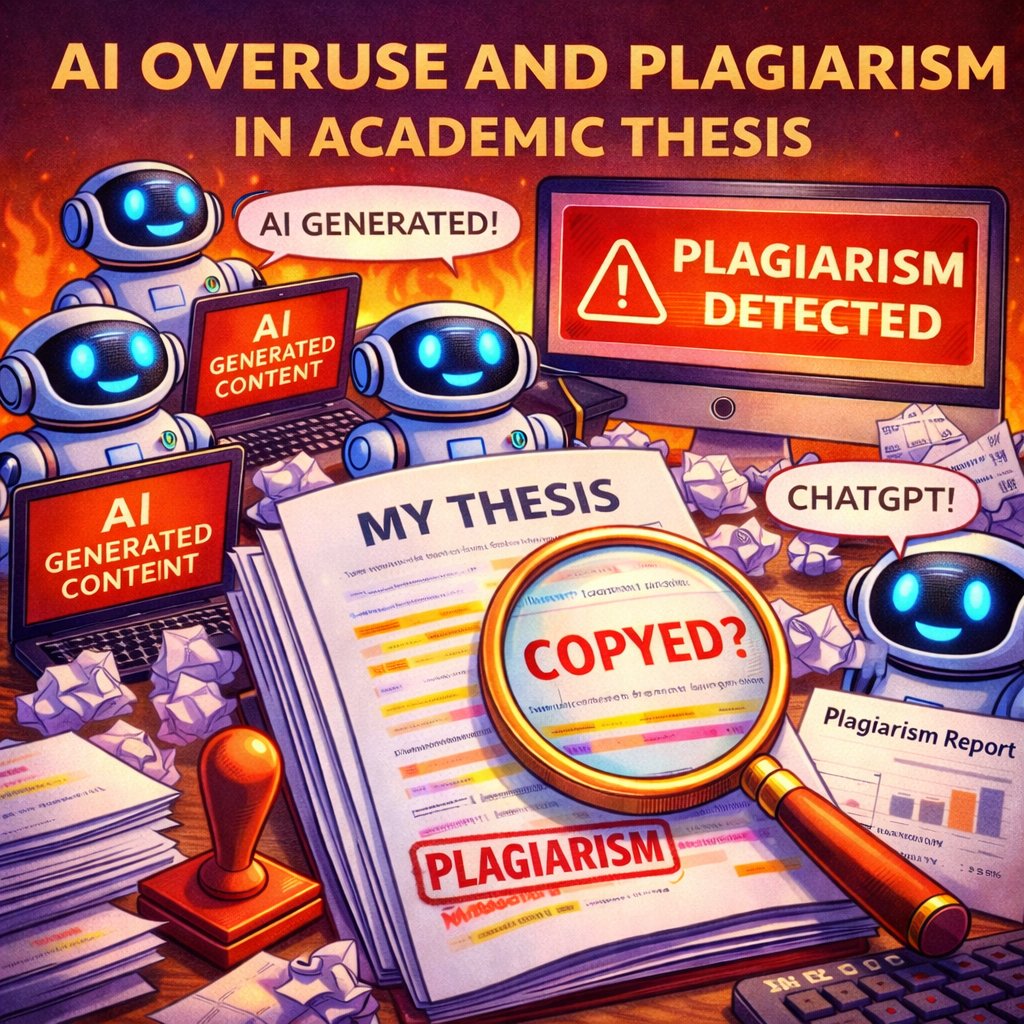 vivekortho007's tweet image. Month of thesis submission!
Deal with 3Cs: Content (real), Copied content, and ChatGPT!
Filtering out the acceptable content can affect the guide's mental health!
#thesis #residency