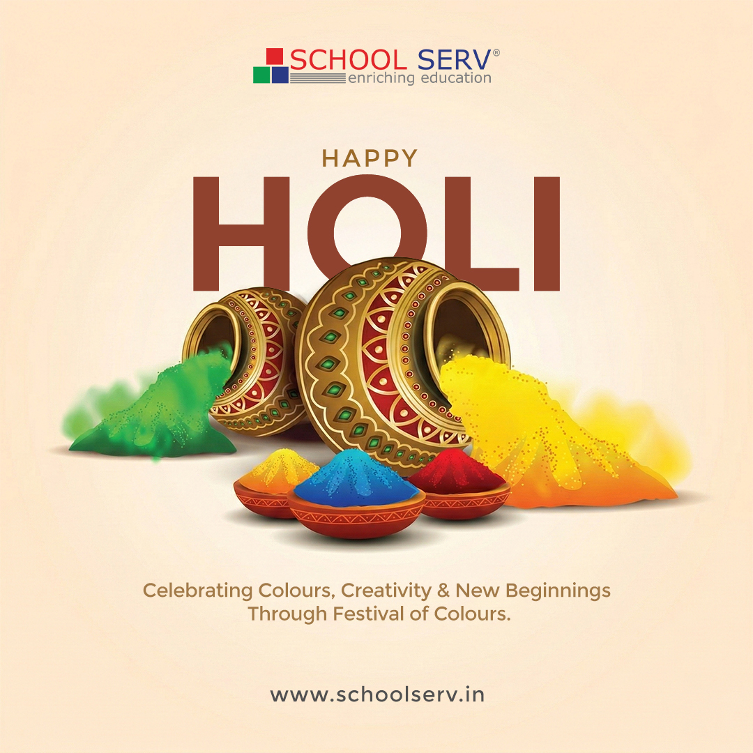 SchoolProp's tweet photo. Re-imagining K-12 education entails honouring diversity, joyful education and creativity.
This Holi 2026, colouring education with vision and excellence - Happy Holi wishes to all!

#ReimaginingEducation #Holi2026 #SchoolServ #FestivalOfColors https://t.co/Hchi0ZdlBh