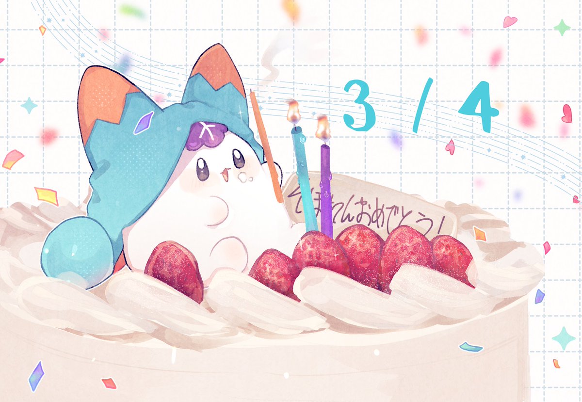 spspsptn's tweet photo. 今日はそぽのたんじょー日そぽ！
みんなにいっぱい祝ってほしいそぽね〜
そぽはこれから��ーキたべるそぽ！
#そぽたん生誕祭2026 https://t.co/KL8fw2SEfz