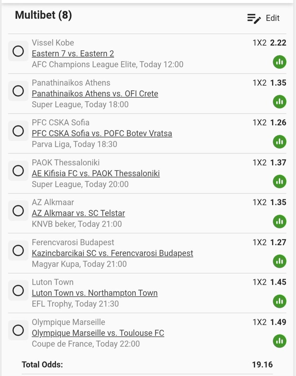 Straight Wins ✅️ 🔥 
Booking Code 👊 🍏 BW41E08DD9