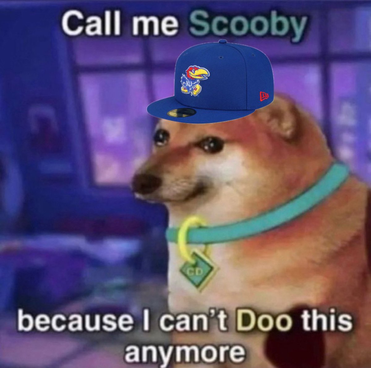 ku_grant's tweet image. 3 on 1 fast break and Elmarko decides to go at a 7’3” man on his own