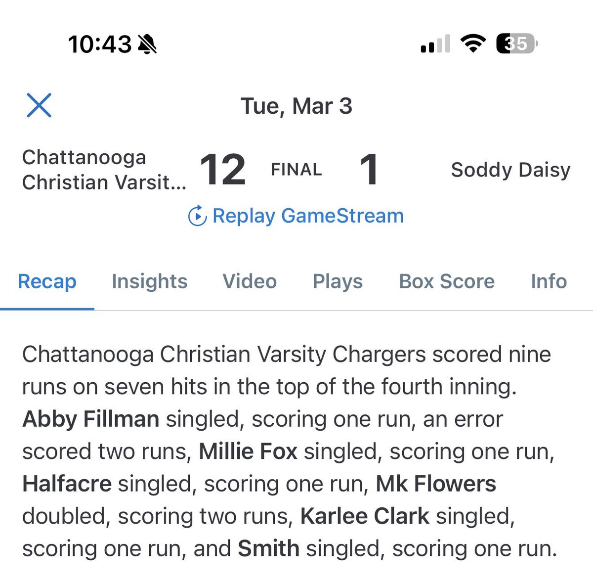 Abby Fillman 2028 tweet media