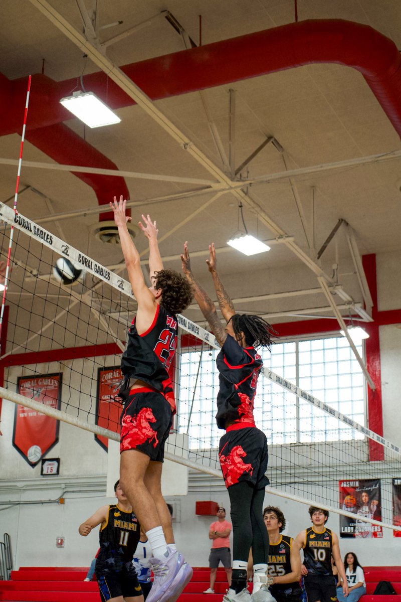 CavsConnect's tweet photo. Today, we faced off against our rivals Miami High in our home gym. Our Cavaliers had a wonderful performance and once again won 3-0 with amazing sets and spikes and great defense being played at the net. That tallies another win against our rivals! https://t.co/8PbIt5XYyQ