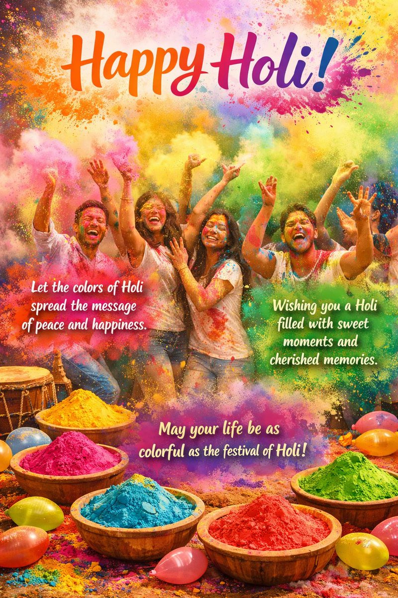 its_Ankitba's tweet photo. Splash into colors of luv, laughter n positivity. Wishing u a very Happy Holi 🫟 https://t.co/MpUuLh2H3y