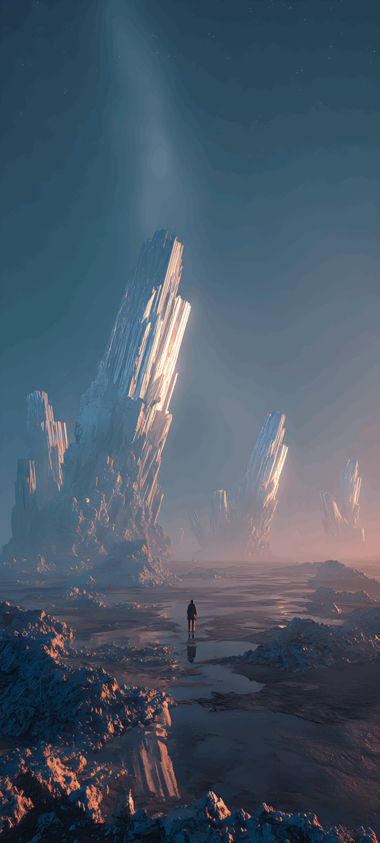 404images's tweet image. Monoliths Beneath Sepia Skies🌐
4K Phone Wallpaper

Tap &amp;amp; Hold ➜ Load in 4K

Want more like this? Check out buymeacoffee.com/404images

#spaceart #fantasylandscape #wallpaper #icearchitecture #cinematic