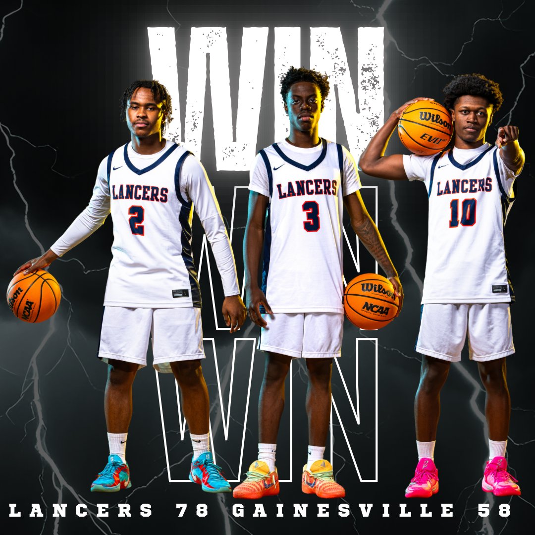 MHSLancerBBall's tweet photo. 💥GAME OVER💥

Manchester defeated Gainesville tonight in the first round of the Class 6 State Tournament!

The Lancers were led by Tyler Gibson's 20 pts, Camari Crawford's 17 pts, Jeremiah Davis' 12 pts, and Nate Tapp had 10 pts. 

Next up, MHS will travel to Westfield on Fri! https://t.co/yjfRekCVvF