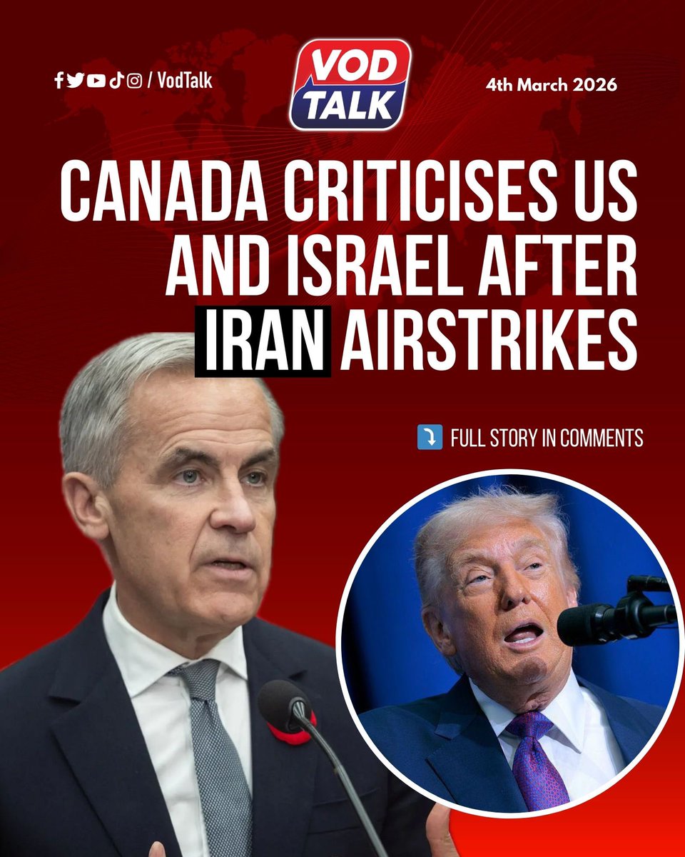 VodTalk's tweet photo. Canada backs Iran strikes ‘with regret’, calls for calm https://t.co/kaZnvVOOXM