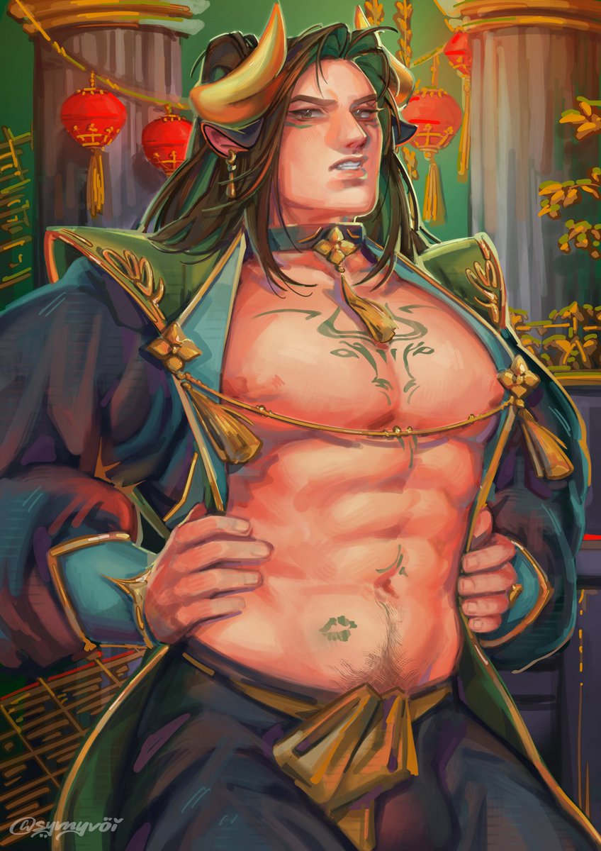 Finally! My favourite Mingjue design 🐄💚

#MDZS #NieMingjue