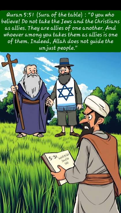 MESSAGE FOR MUSLIM COUNTRIES :

O you who have believed, do not take the Jews &amp; the Christians as allies. They are [in fact] allies of one another. &amp; whoever is an ally to them among you then indeed, he is [one] of them. Indeed, Allah guides not the wrongdoing.

- Al-Maidah 5:51