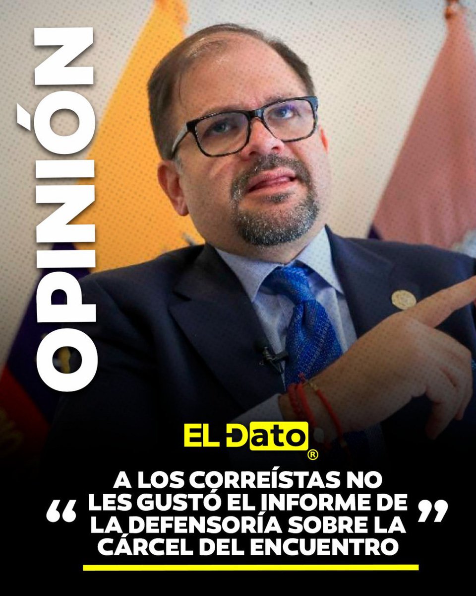 #Opinión "A LOS CORREÍSTAS NO LES GUSTÓ EL INFORME DE LA DEFENSORÍA SOBRE LA CÁRCEL DEL ENCUENTRO"

El ministro del Interior, John Reimberg, se refirió a las críticas realizadas por sectores correístas al informe de la Defensoría del Pueblo sobre la Cárcel del Encuentro,