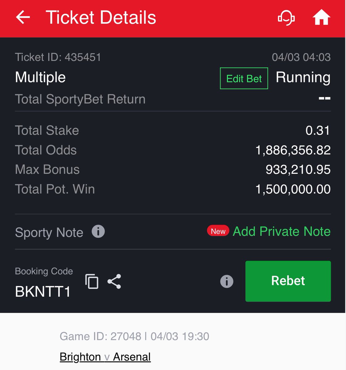 Stake and retweet ⚽️ We are winning today