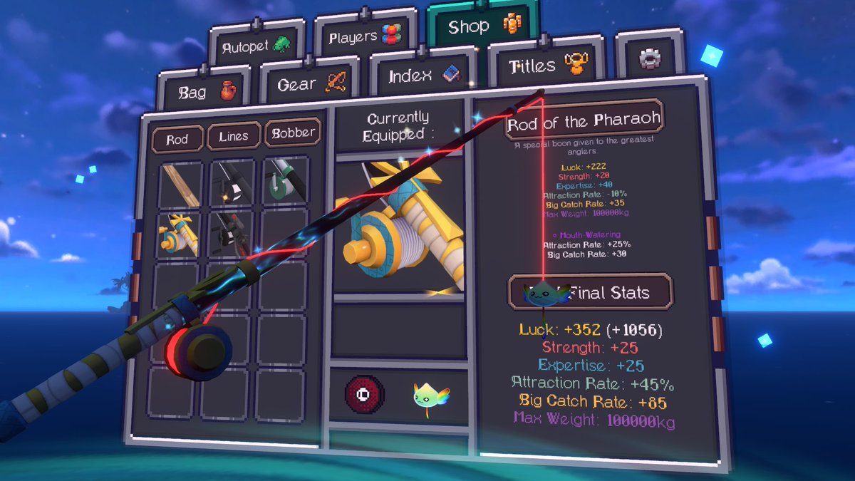 Vrchat Fish Best Rod VRChatの釣りワールド、FISH!に籠ってばっかりですが昨日カメラで撮った愛用してる竿をご覧下さい😎 ラック2倍の夜に、ラック2倍の ...