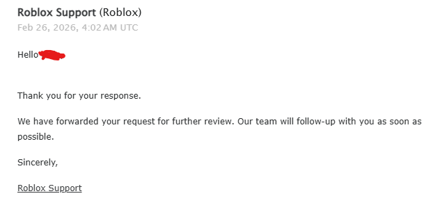 leix3s's tweet photo. Roblox have said that they put my case through for further review but as of right now i havent heard back from them.
Please be careful guys even if you think someone is a friend of yours be careful on what you download even if its from a legit website. https://t.co/jkeWQFpjgK