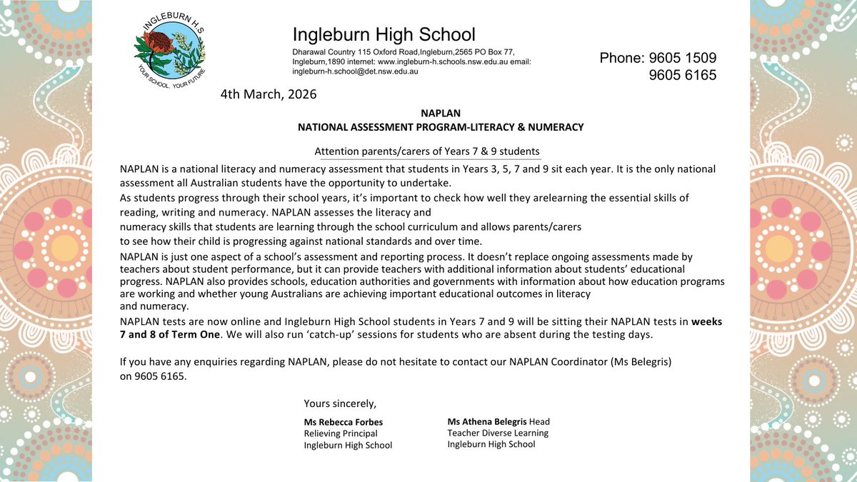 Ingleburn High School tweet media
