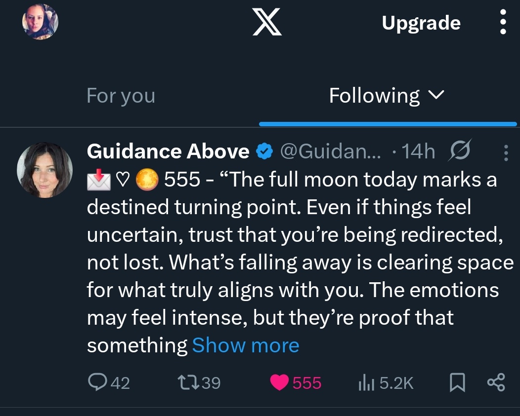 mayelioux's tweet photo. @GuidanceAbove ✨️555✨️ https://t.co/iD9bjbRPnm