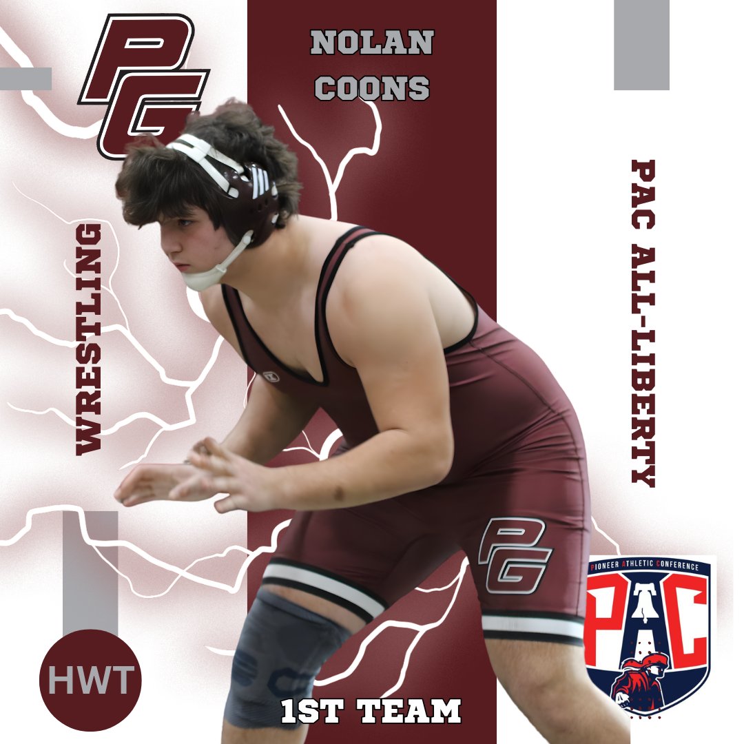 NCoons56's tweet photo. Humbled to earn 1st Team PAC All-Liberty Division in Wrestling for HWT.  Now it's time to get ready for Football Season! https://t.co/2M7A0bCOUW
