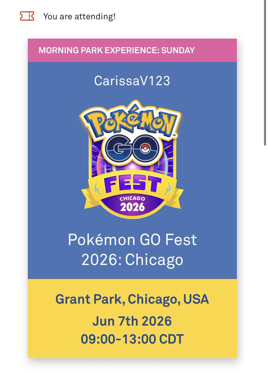 Took quite literally all day waiting in the Field Museum queue for tickets, but secured a Go Fest ticket and our Pokemon Fossils exhibit tickets! 🎟️