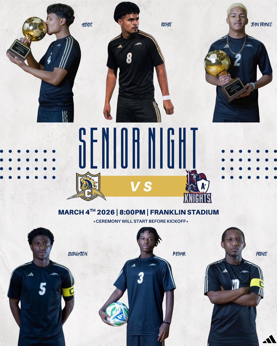 ConradChargerFC's tweet photo. SENIOR NIGHT this Wednesday!! ⚽️💙⚡️

Come on out to Franklin Field &amp; support our Charger Seniors for their final home game of their high school careers. Let’s pack out the stands &amp; GET LOUD 🗣️ showing off our #ChargerPride in support of the soccer Senior Class of 2026! https://t.co/LfwCxn2FXy
