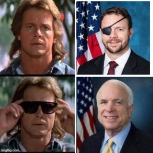 Lawdog1562's tweet photo. @teameffujoe Down goes #EYEPATCHMCCAIN https://t.co/TefMT7hsPx
