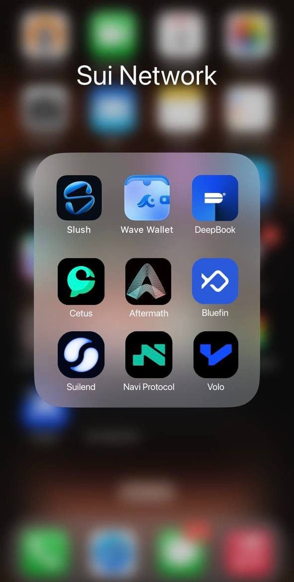 Setting Sui App 💧 Show your Sui dApps! Ad xin phép demo trước danh mục dApp trên Sui ...