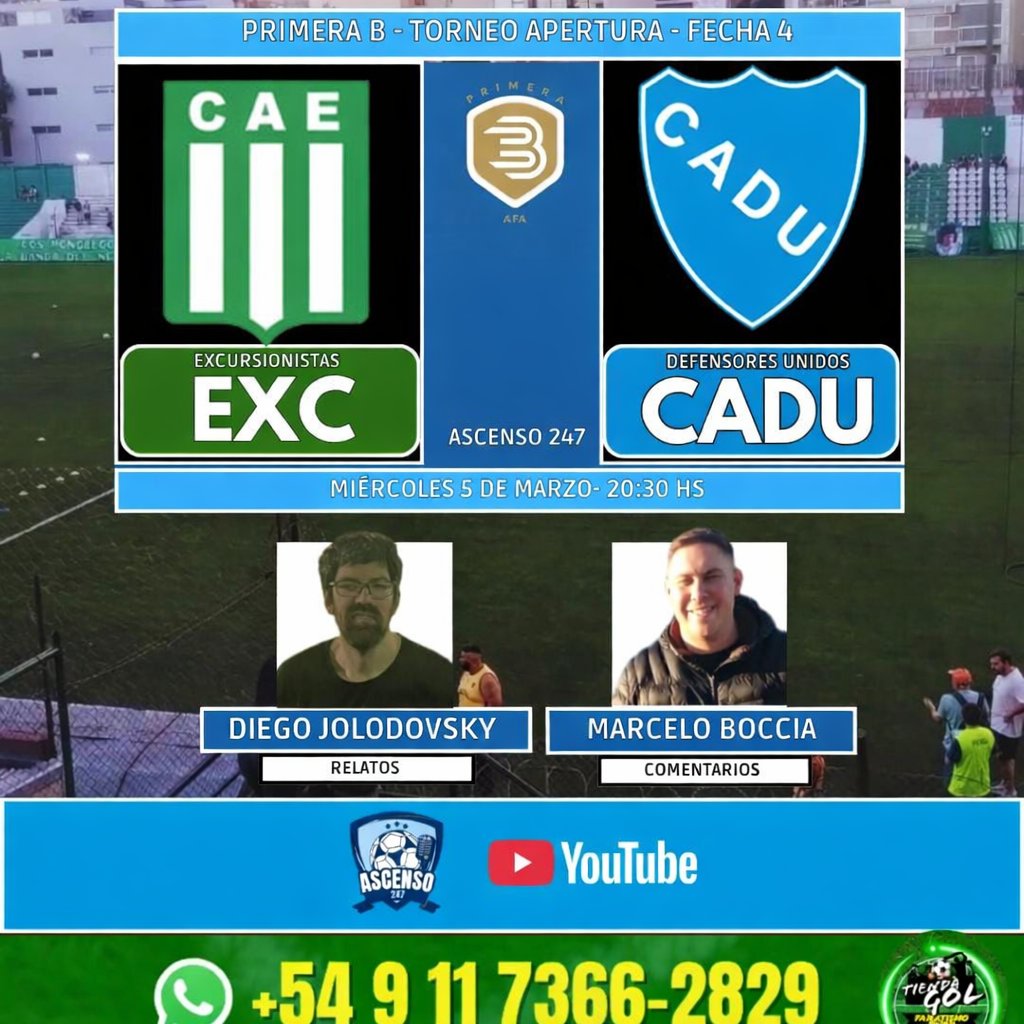 JoloFutbol's tweet photo. Será mi primer relato de un partido de la B Metropolitana (me falta el Federal A y Promocional Amateur), para cantar cartón lleno en el fútbol argentino.

Seré el relator de @ascenso247 por primera vez. Medio que estoy desde mayo de 2023. https://t.co/l6eJGHmzCK