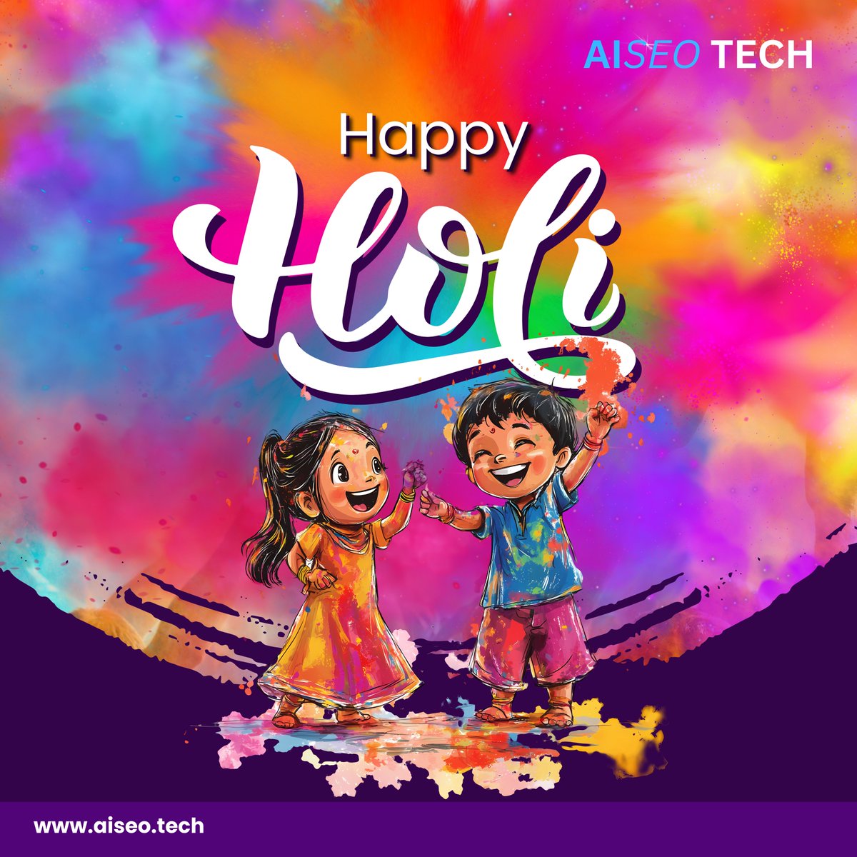 AISEO_TECH's tweet photo. 🌈✨ Happy Holi from https://t.co/AWrdos77re! ✨🌈

Let’s color the digital world smarter, faster, and brighter with AI-driven marketing.

Wishing you and your team a joyful, successful, and colorful Holi! 🌸

#HappyHoli #AISEO #DigitalMarketing #GrowthMarketing #FestivalOfColors https://t.co/vBPBjiTbZx