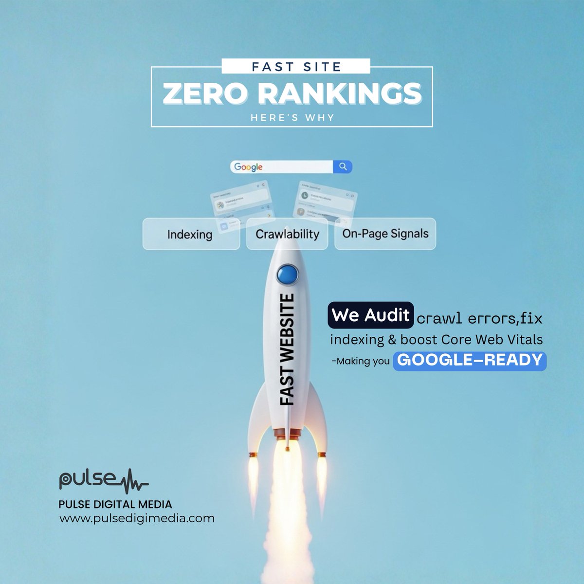 Fast Site. Zero Rankings. Here's Why.

linkedin.com/feed/update/ur…

contact@pulsedigimedia.com
pulsedigimedia.com
WhatsApp: +91 9281448250

#pulsedigimedia #TechnicalSEO #CoreWebVitals #SEOAudit #SearchEngineOptimization #WebsiteOptimization #DigitalMarketing #SEOStrategy