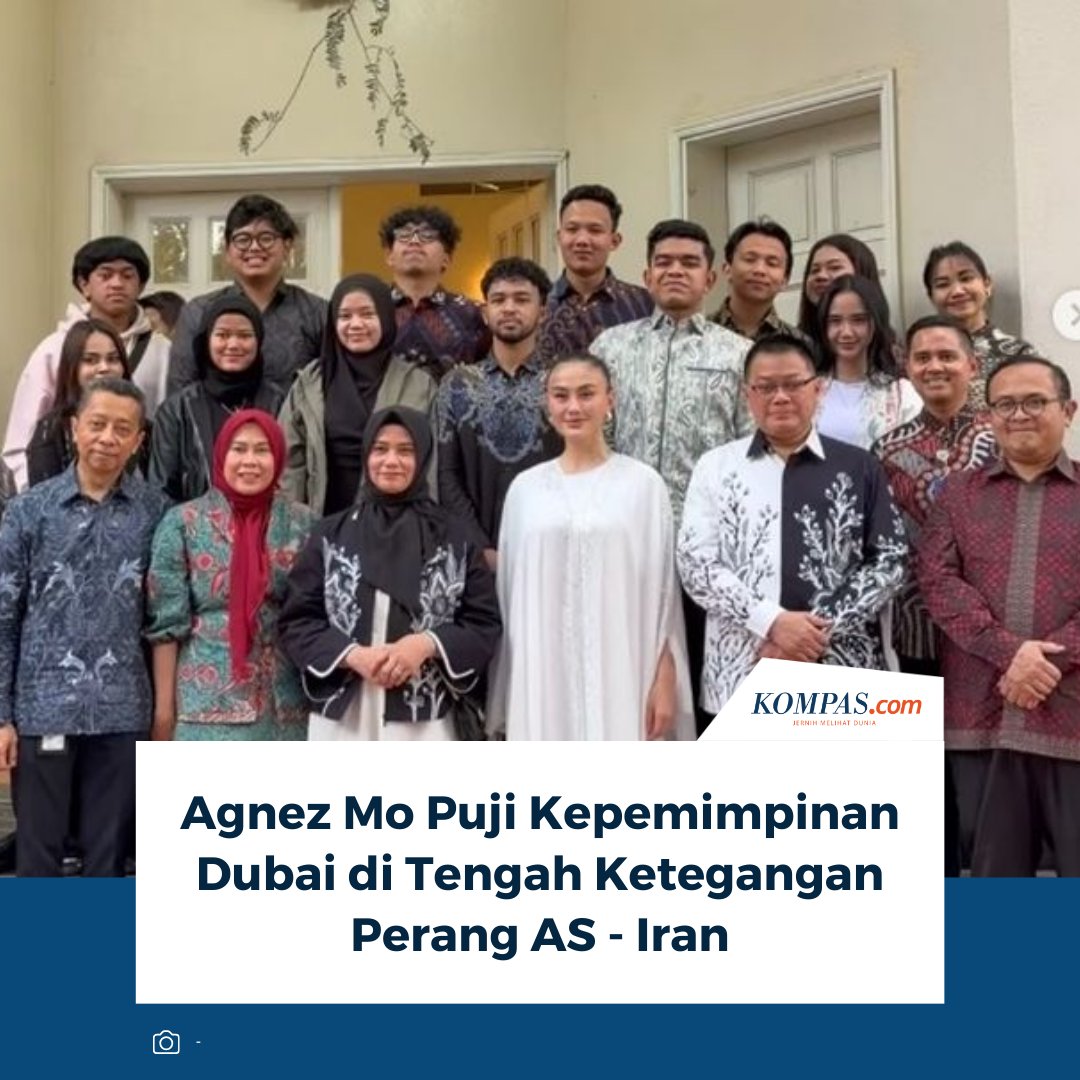 Agnez Mo memuji sikap pemerintah dan militer Dubai atas upaya menjaga keamanan dan keterbukaan informasi di tengah ketegangan konflik militer antara Amerika Serikat, Israel, dan Iran.

👉🏻Baca selengkapnya kompas.com/hype/read/2026…

~AM #AgnezMo #Dubai #Iran
