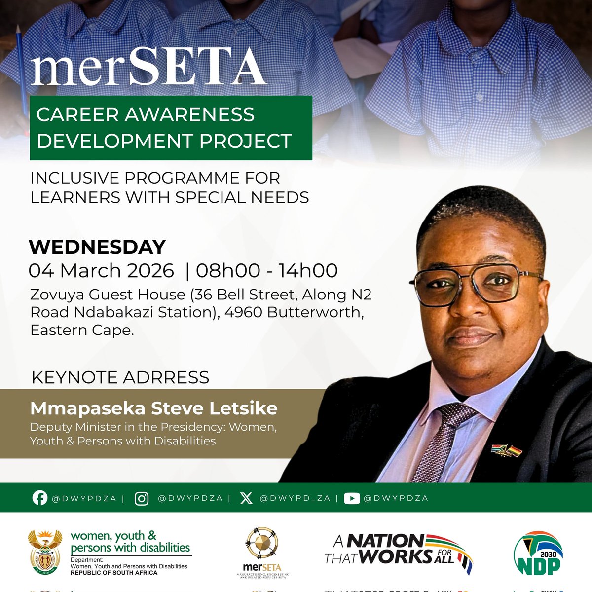 Dept of Women, Youth & Persons with Disabilities tweet media