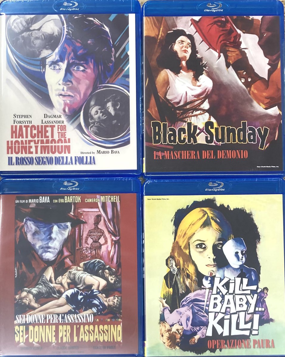 新入荷:中古ブルーレイ】 #マリオ・バーヴァ 監督作品、まとめて入荷