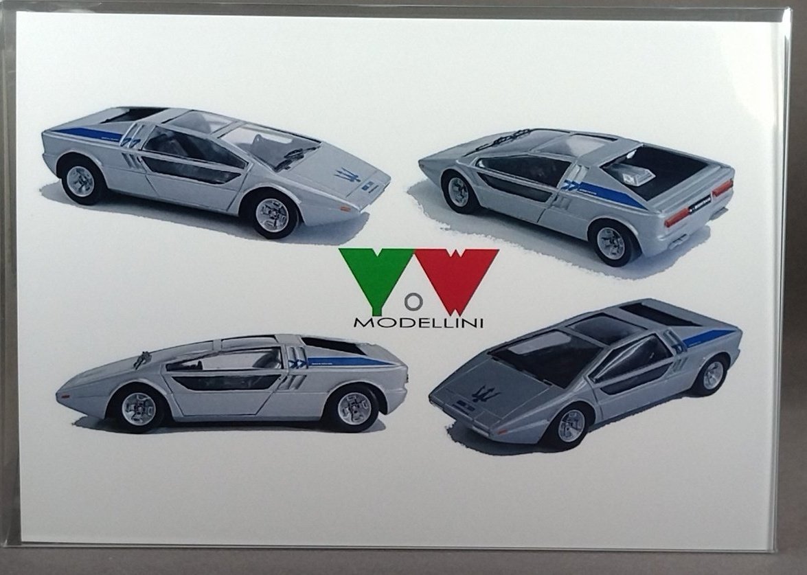 Yow Modellini のマセラティ・ブーメラン、ヤフオクにて購入。先月の