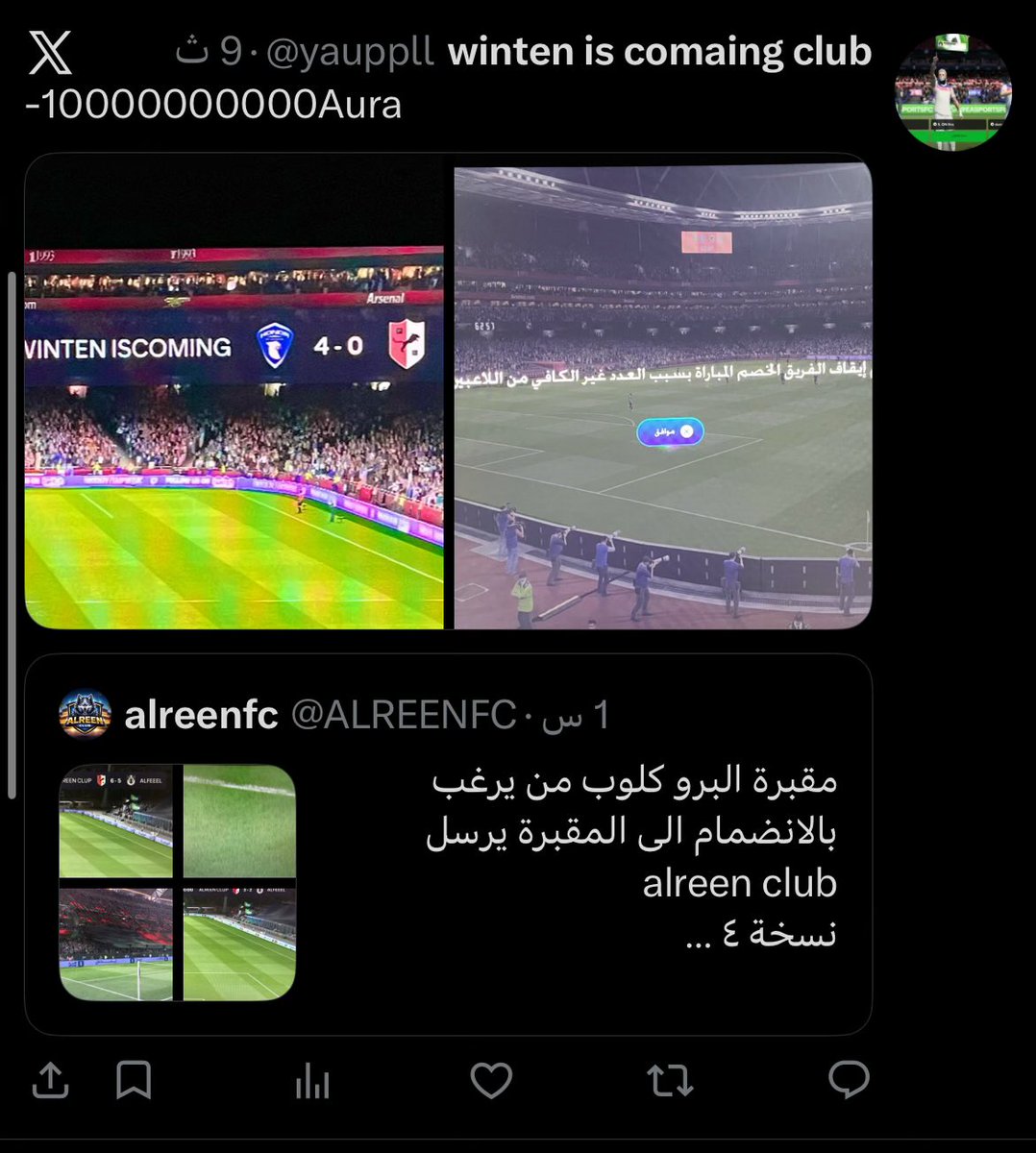 winten is comaing club tweet media