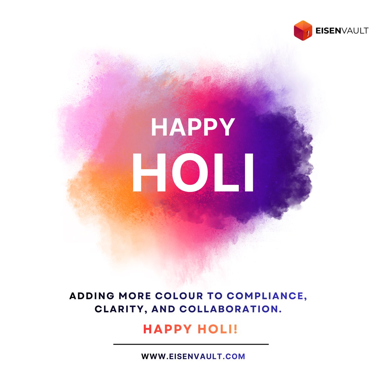 May your days be as bright as the festival of colors and your documents as organized as your goals!
Wishing everyone a Happy Holi
#Holi2026 #HappyHoli #EisenVault #FestivalOfColours
