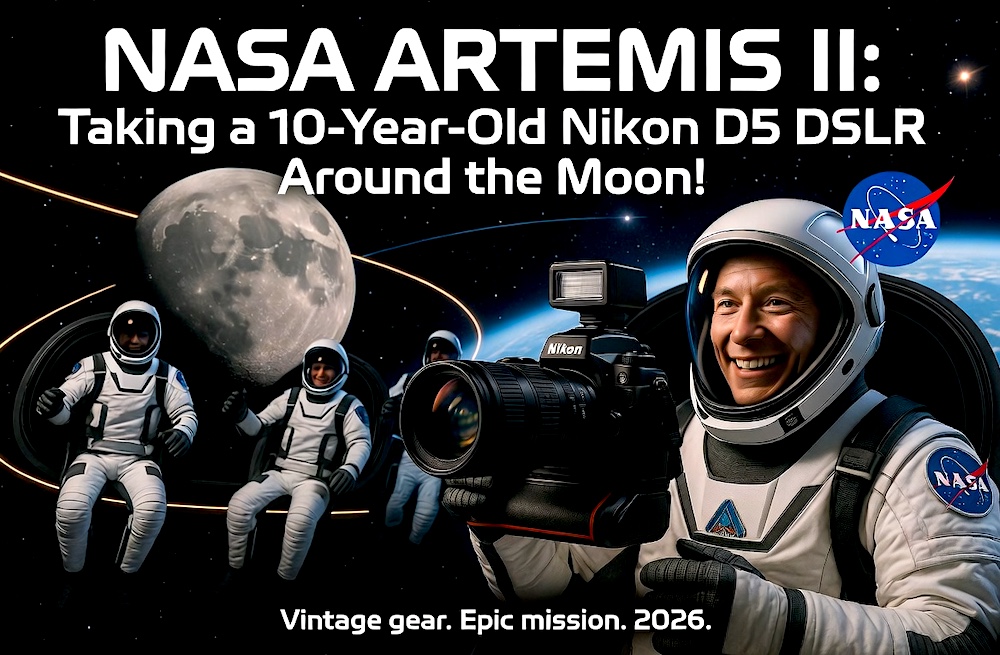 nikonrumors's tweet photo. NASA Artemis II astronauts will take the 10-year-old Nikon D5 DSLR camera around the moon, here is why:
https://t.co/87APRfkF1Y https://t.co/MpvRkMNdW8